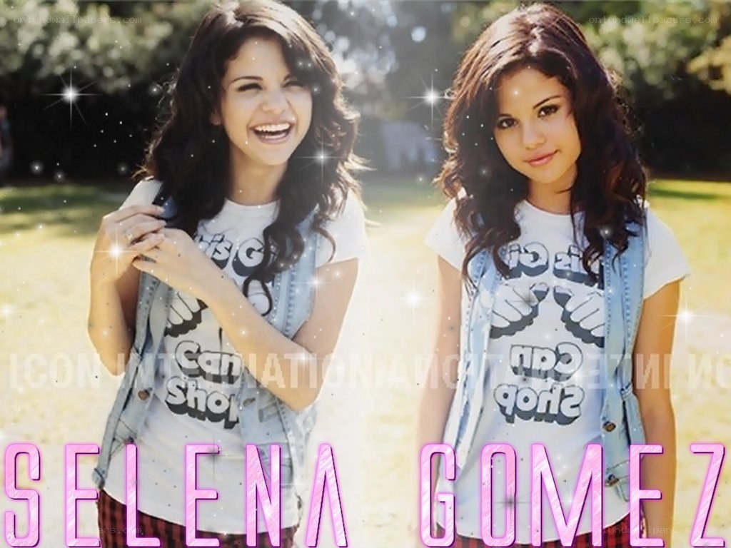 Selena Gomez in a park