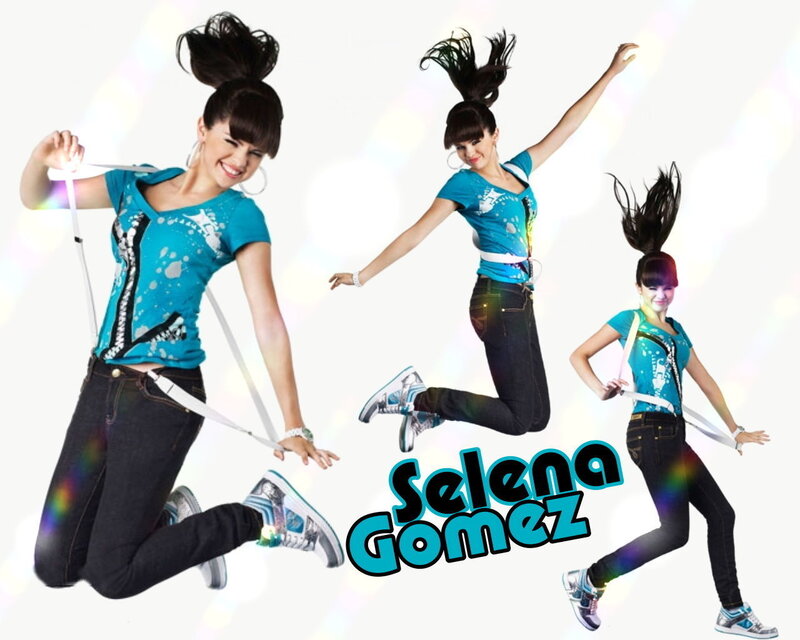 Selena Gomez jumping