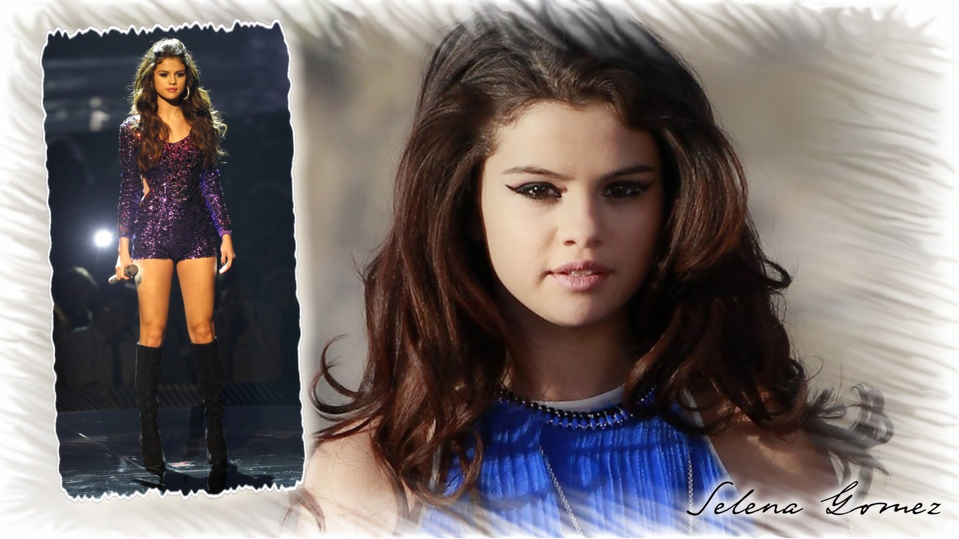 Selena Gomez performance collage