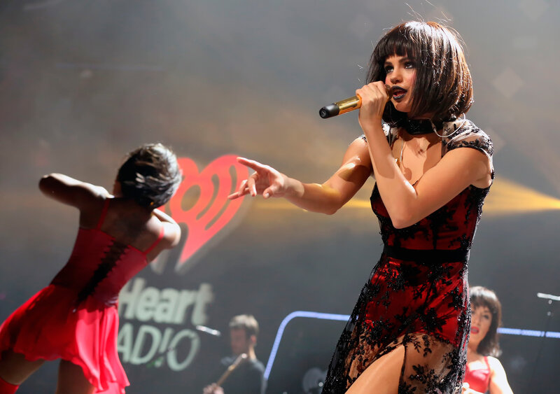 Selena Gomez performs on stage