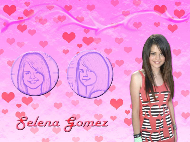 Selena Gomez Portrait — Pink, Playful