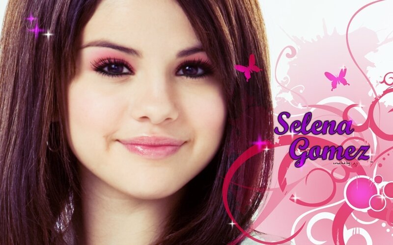 Selena Gomez Portrait — Pink