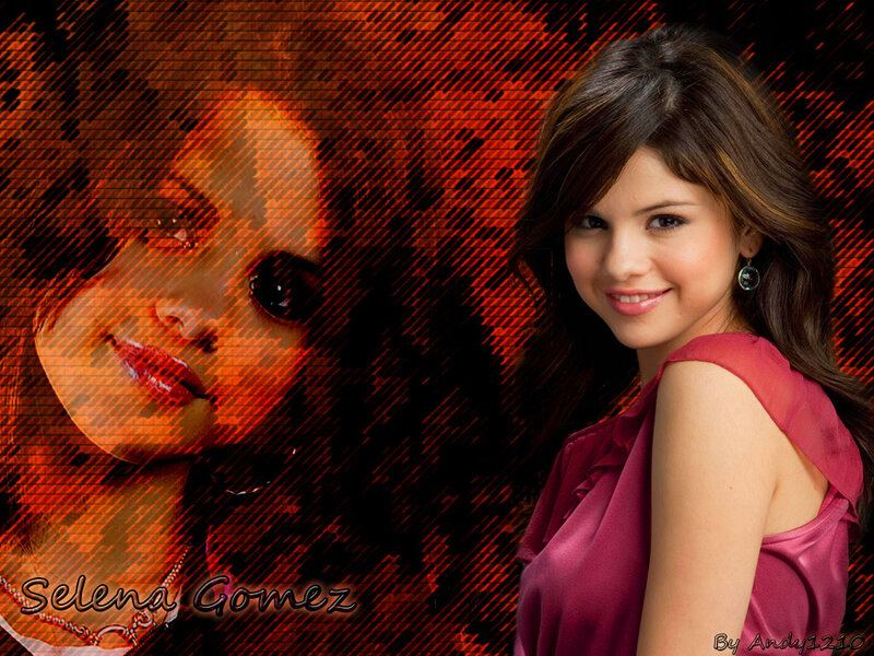 Selena Gomez Portrait — Red