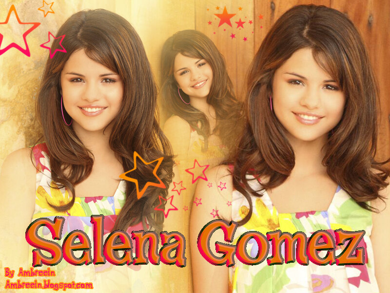 Selena Gomez Portrait — Yellow