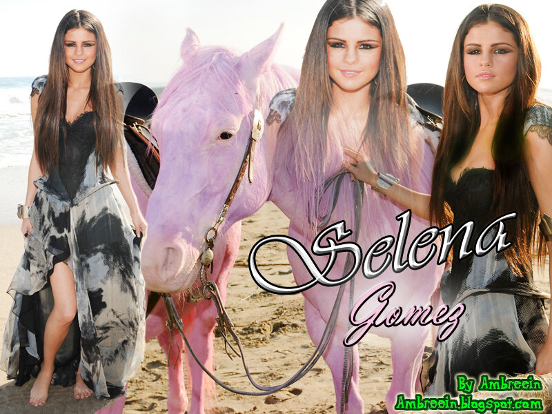 Selena Gomez with Horse