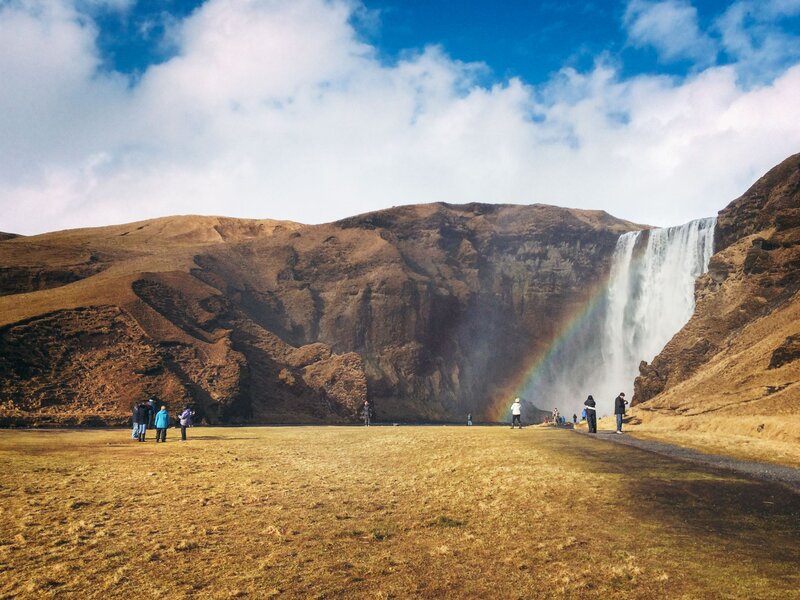 Seljalandsfoss Waterfall — Blue, Serene