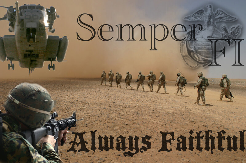 Semper Fi Marines in Action