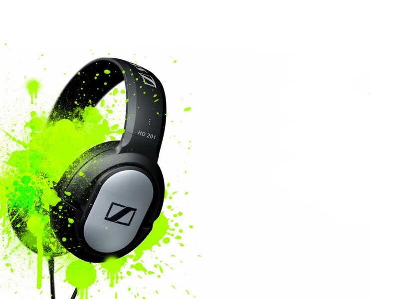 Sennheiser HD 201 Headphones — Black