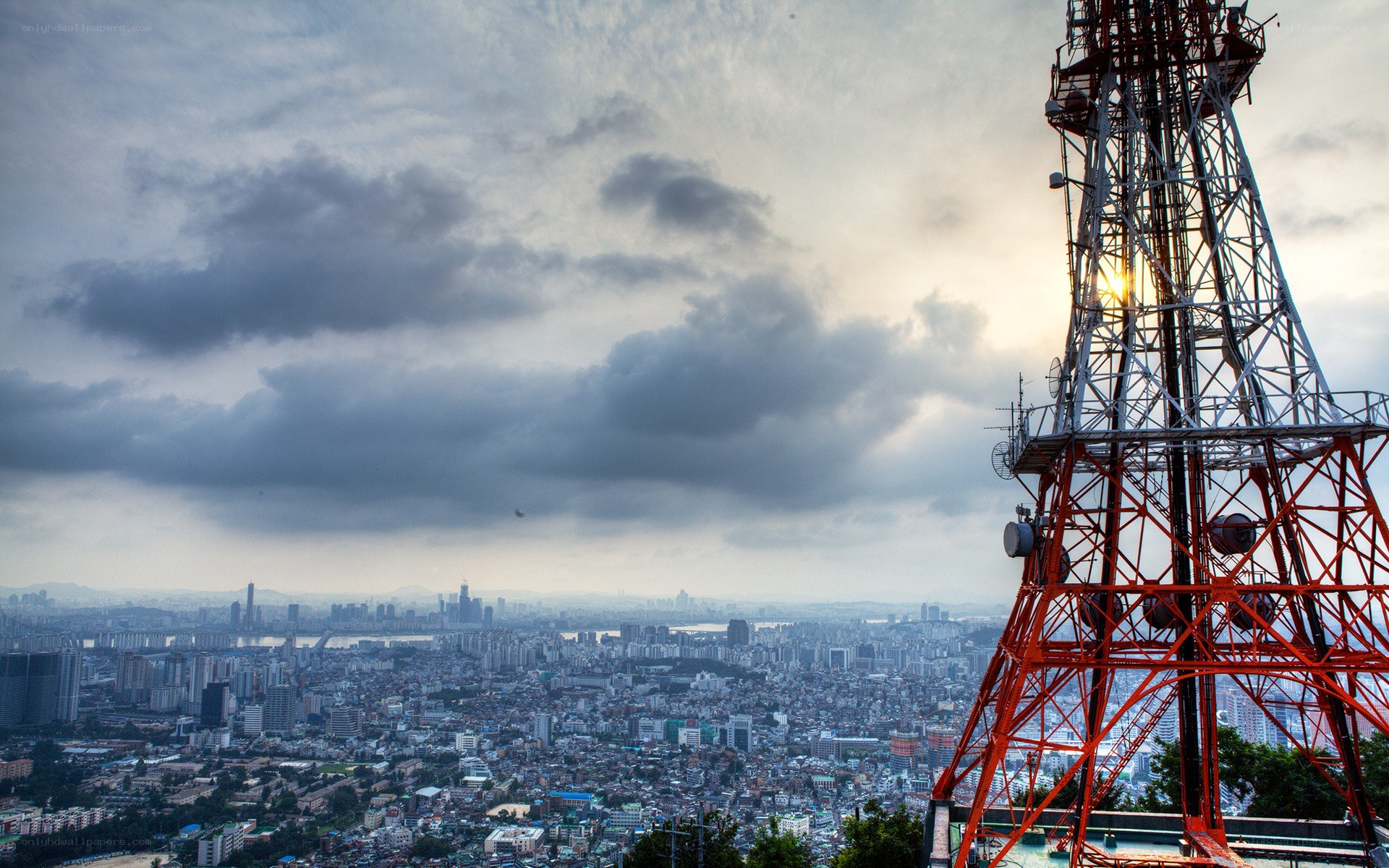 Seoul cityscape from Namsan Tower