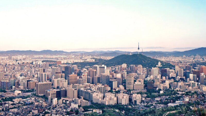 Seoul Cityscape — Green