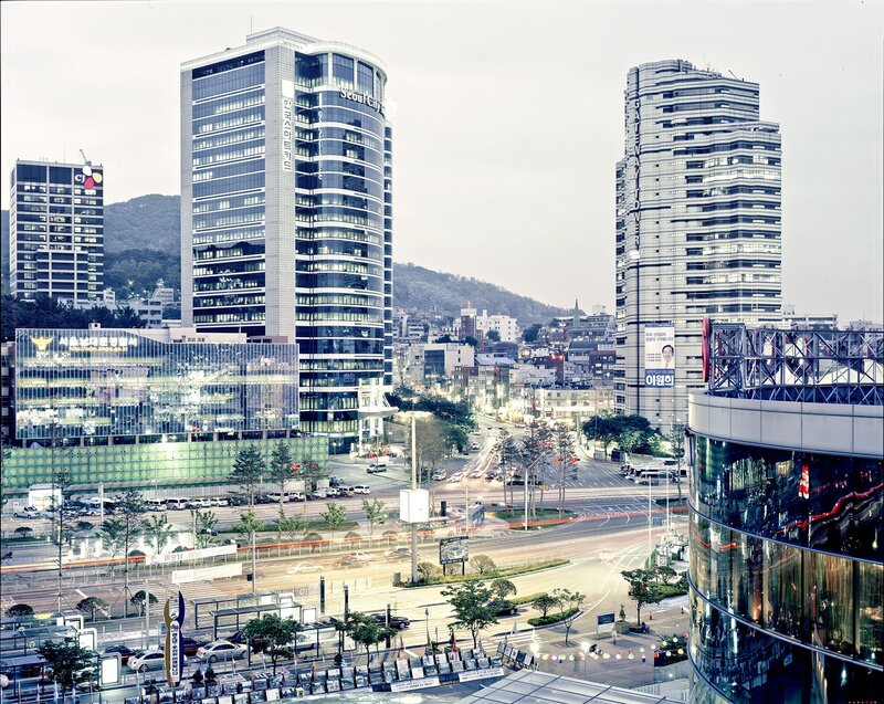 Seoul cityscape with modern buildings