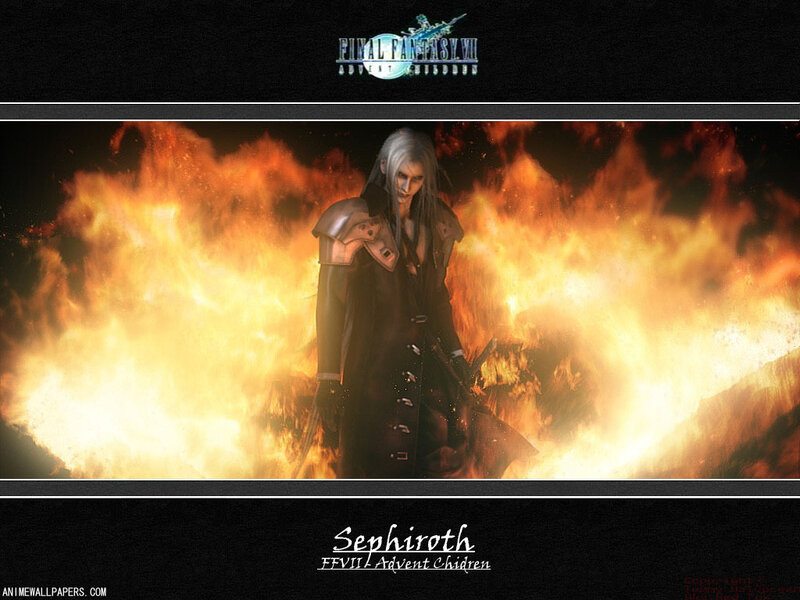 Sephiroth in Flames — Black