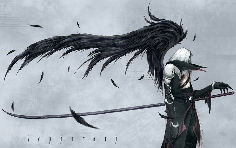 Sephiroth with black wings