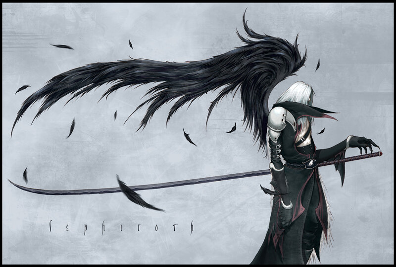 Sephiroth with black wings