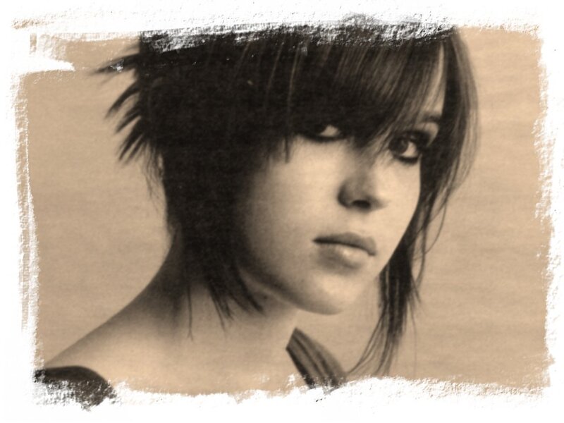 sepia portrait of a young woman