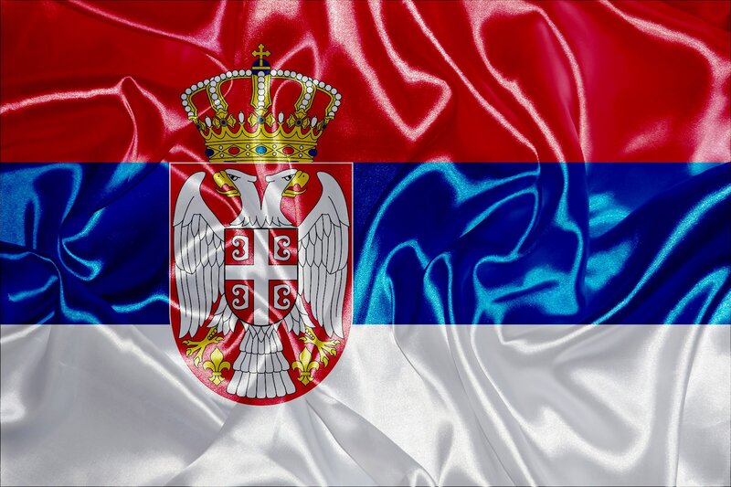 Serbian Flag Fabric