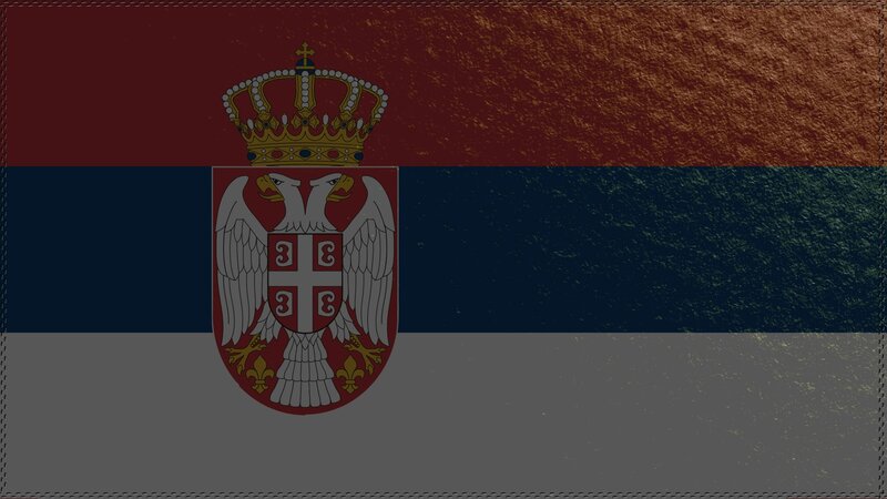 Serbian Flag — Red, Formal