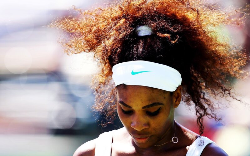 Serena Williams on tennis court