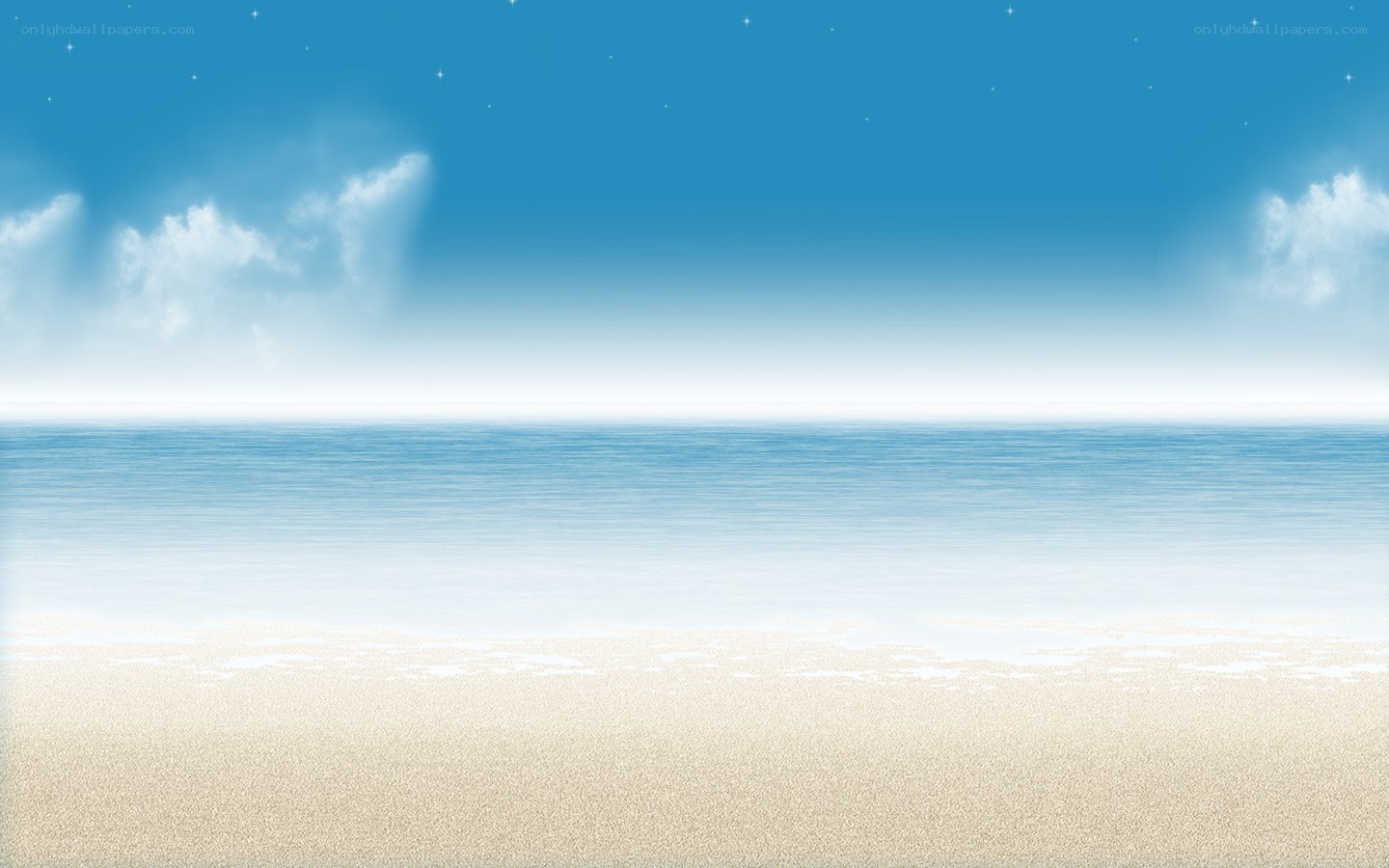 serene beach at night
