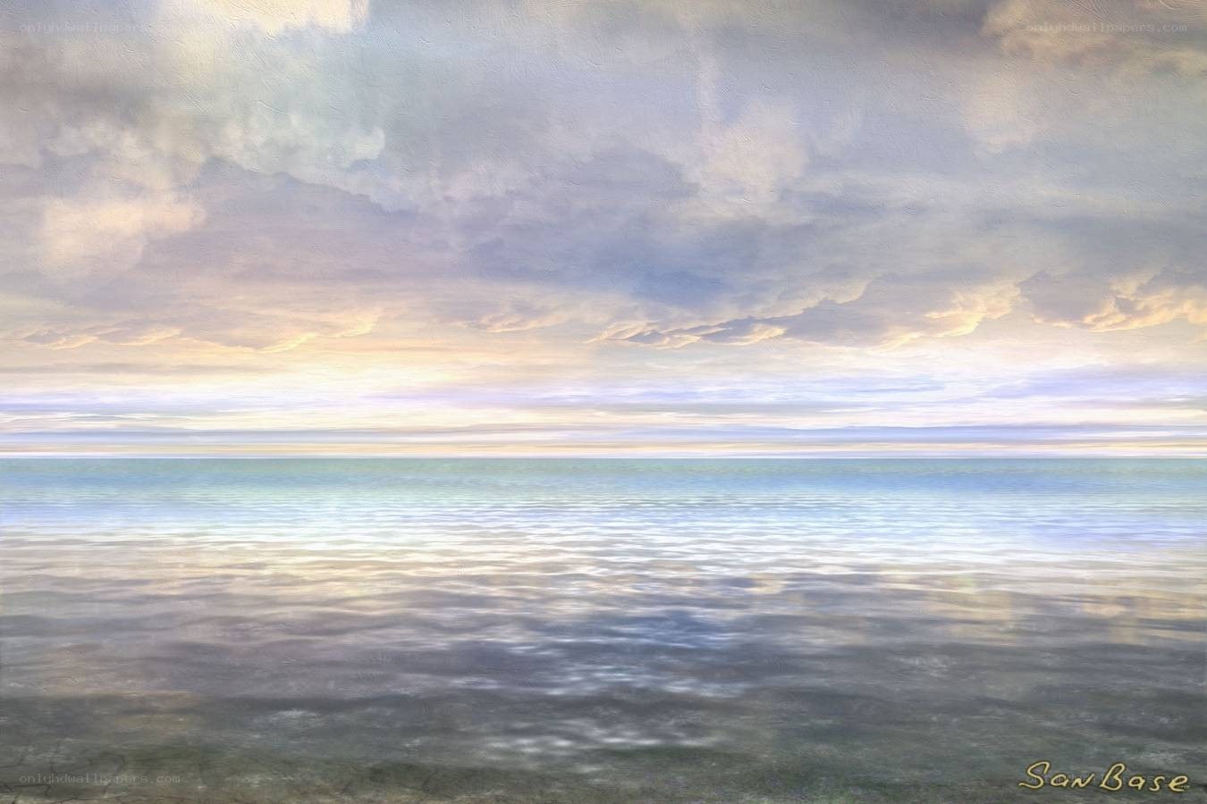 Serene ocean at dawn
