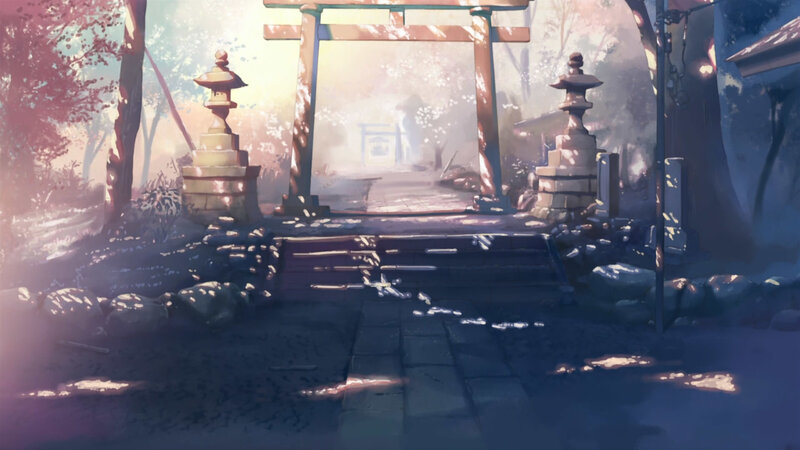 serene shrine pathway