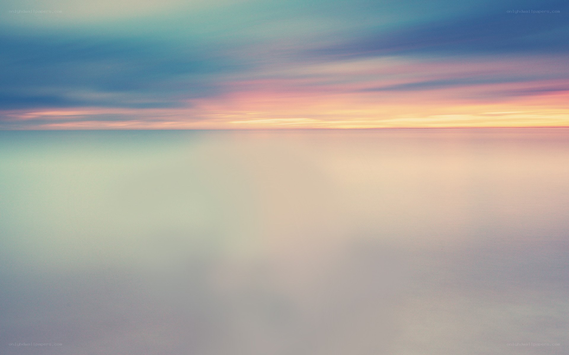 serene sunset over calm sea