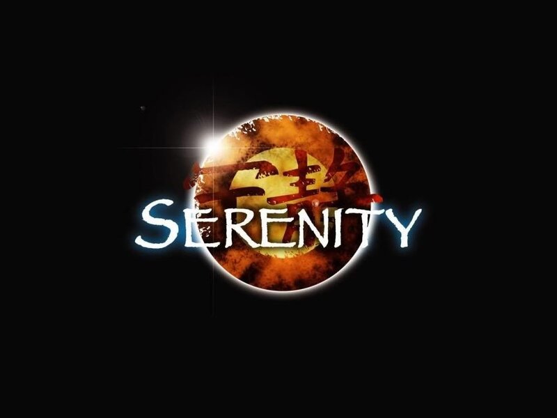 Serenity logo with celestial design