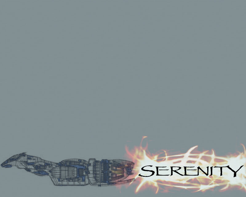 Serenity logo with wireframe