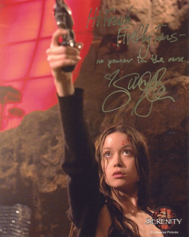 Serenity movie autographed photo