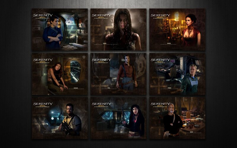 Serenity movie character posters