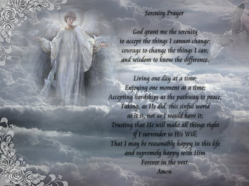 Serenity Prayer with Angel