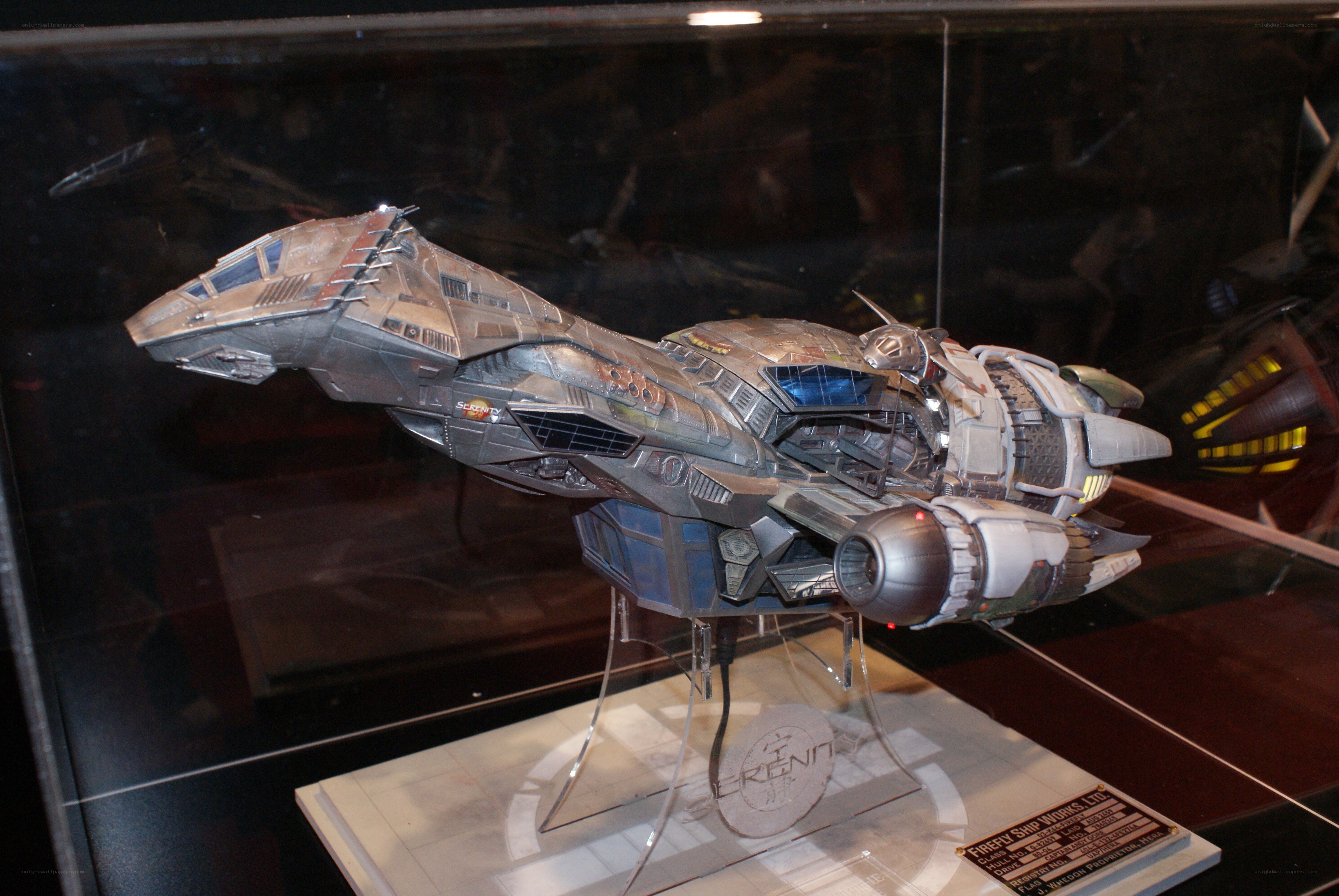 Serennia model ship display
