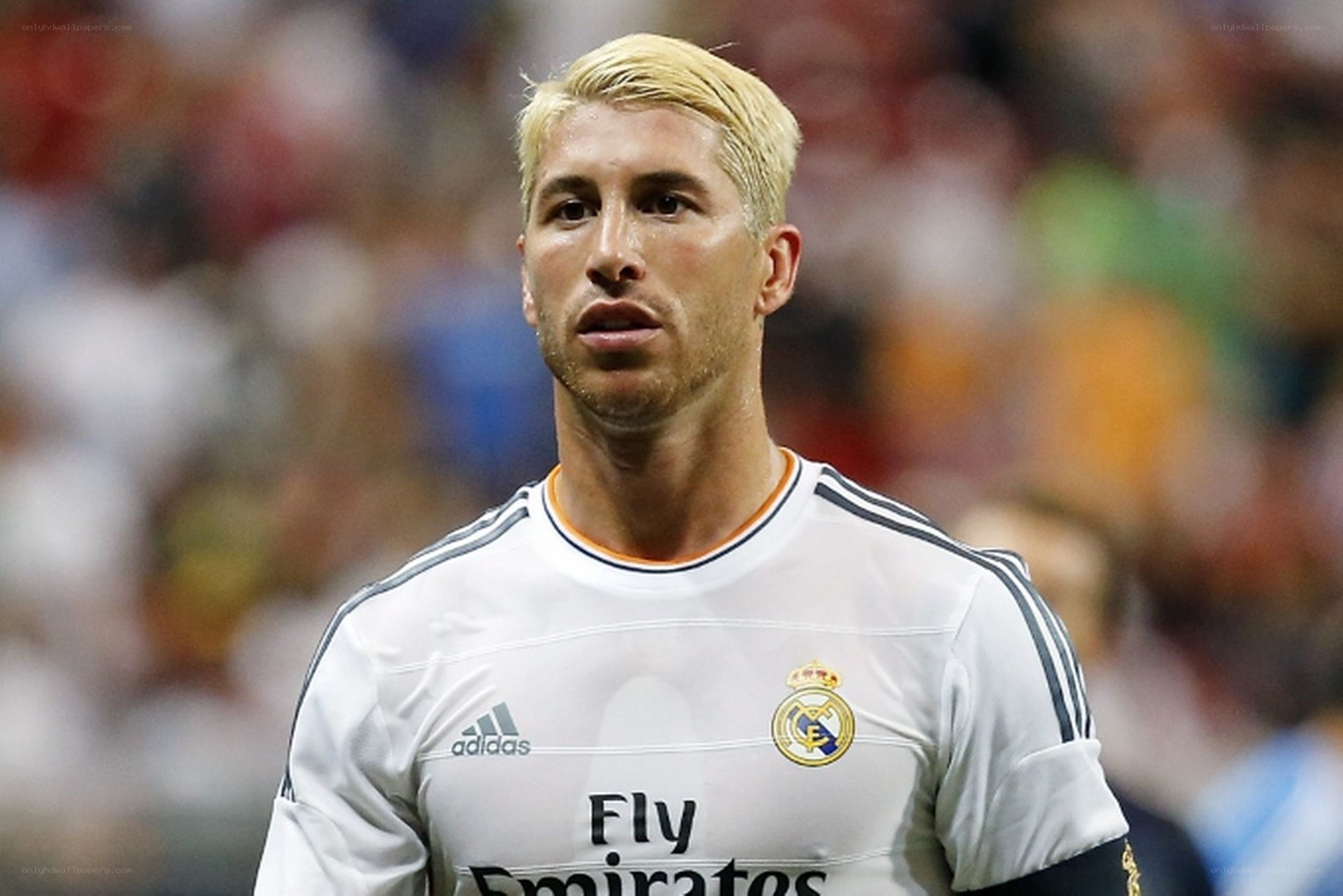 Sergio Ramos in Real Madrid jersey