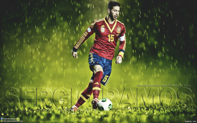 Sergio Ramos on Field — Green