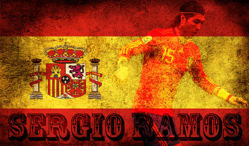 Sergio Ramos Spanish flag