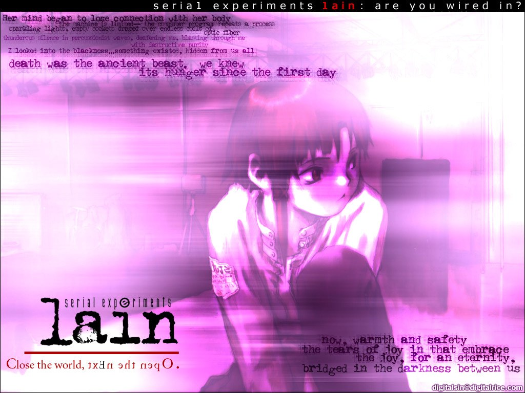 Serial Experiments Lain promotional art