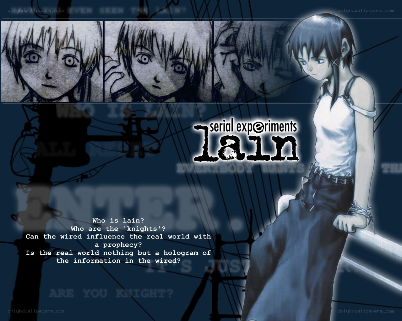 Serial Experiments Lain promotional art