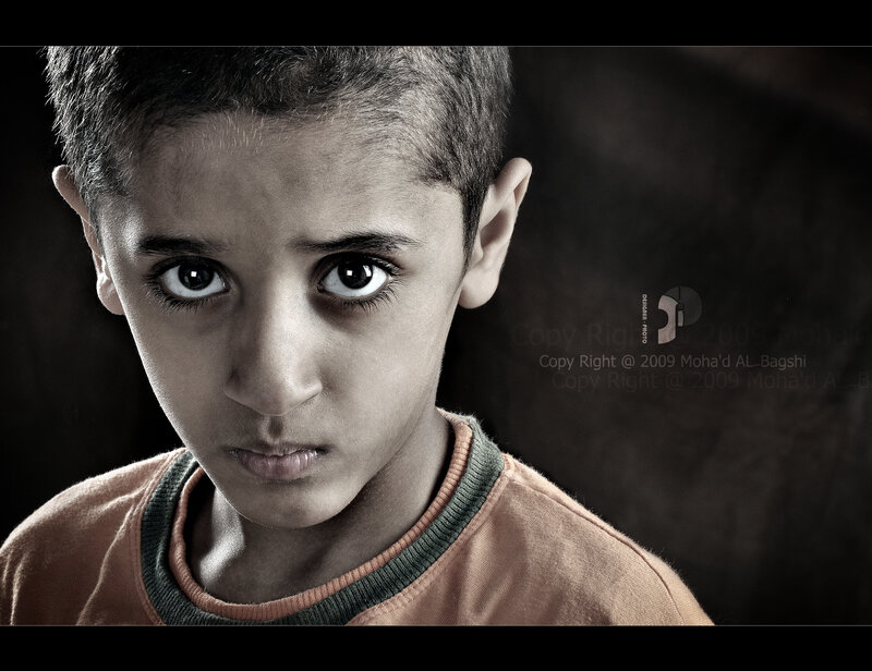 serious boy portrait