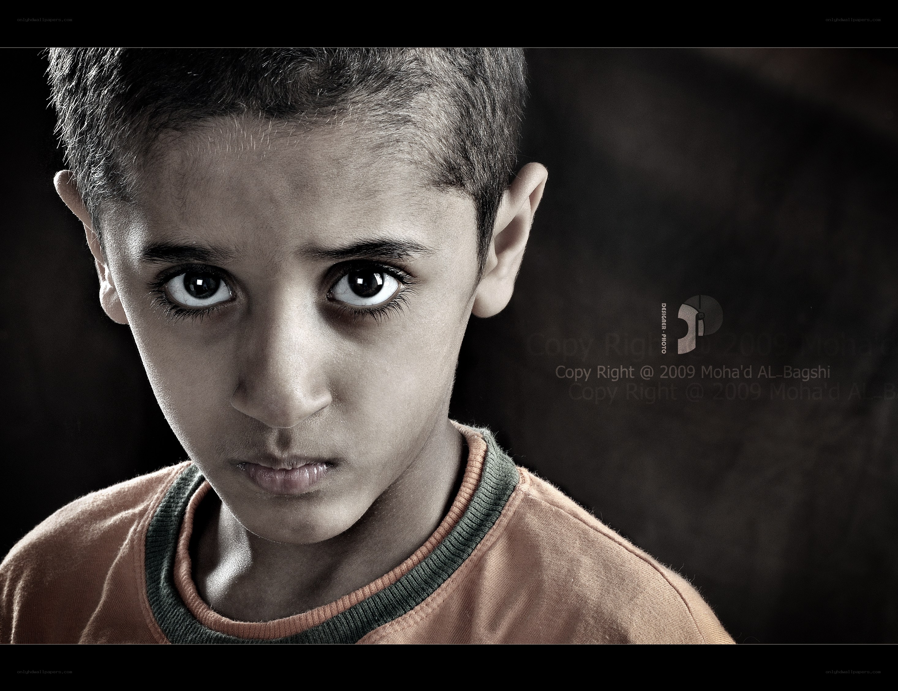 serious boy portrait