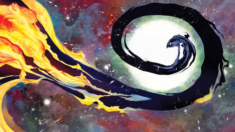 Serpentine Creature in Space