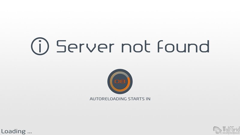 Server Error Screen