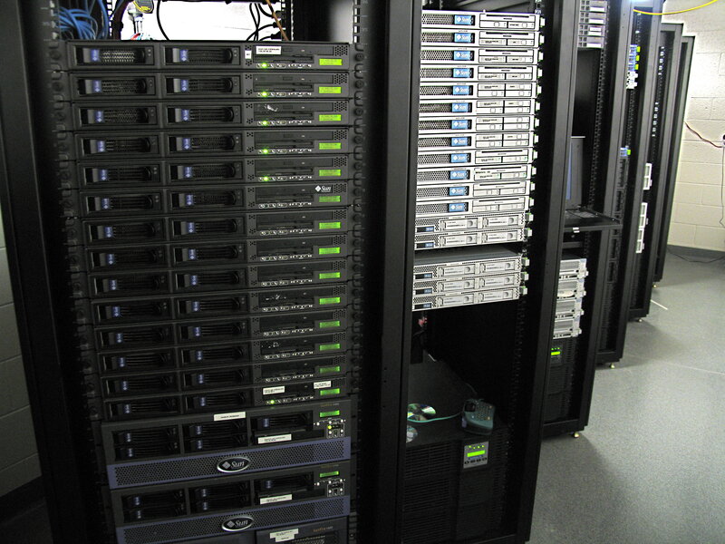server racks in data center