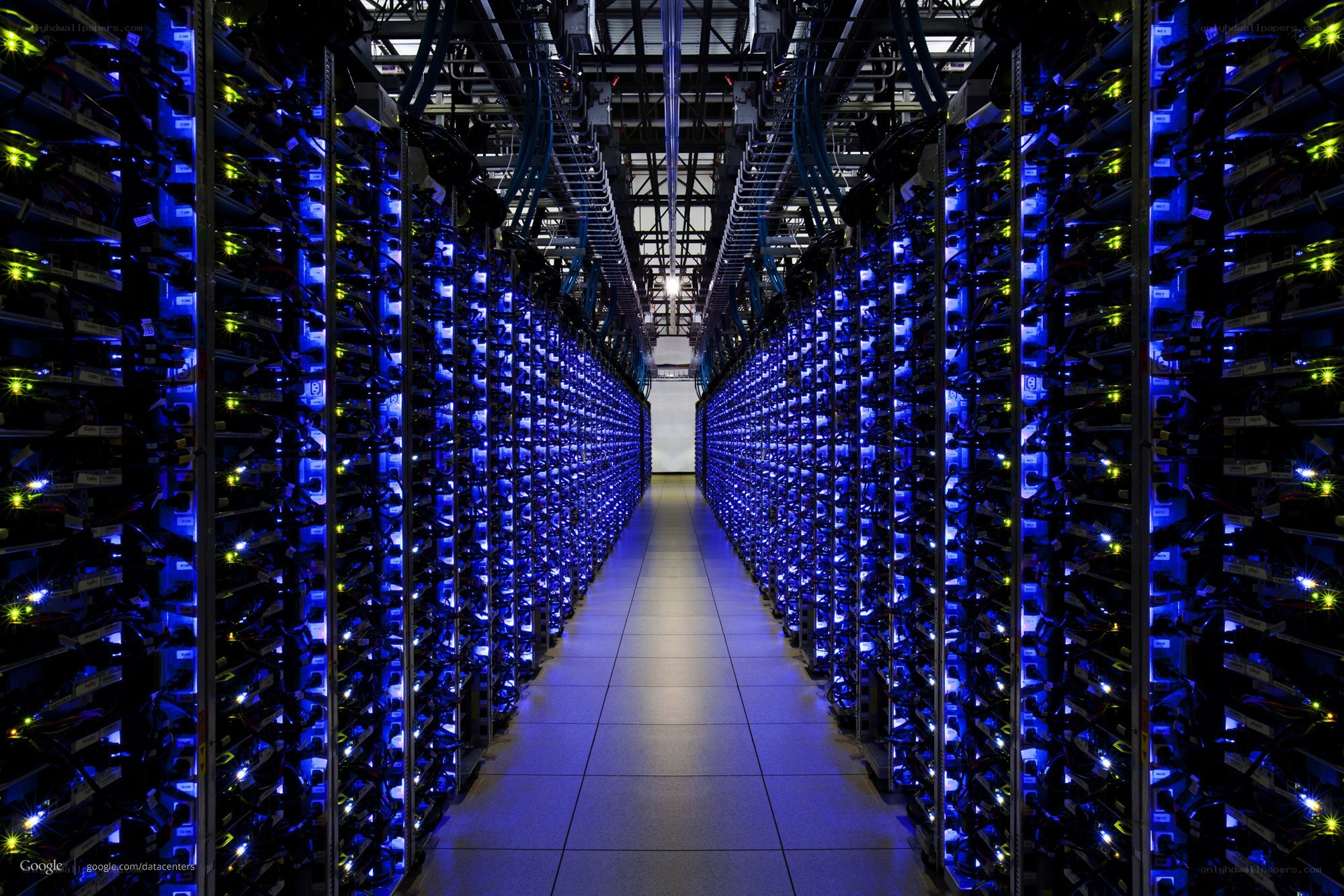 server racks in data center