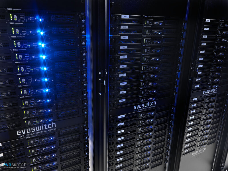 Server Racks in Data Center — Black, Technical