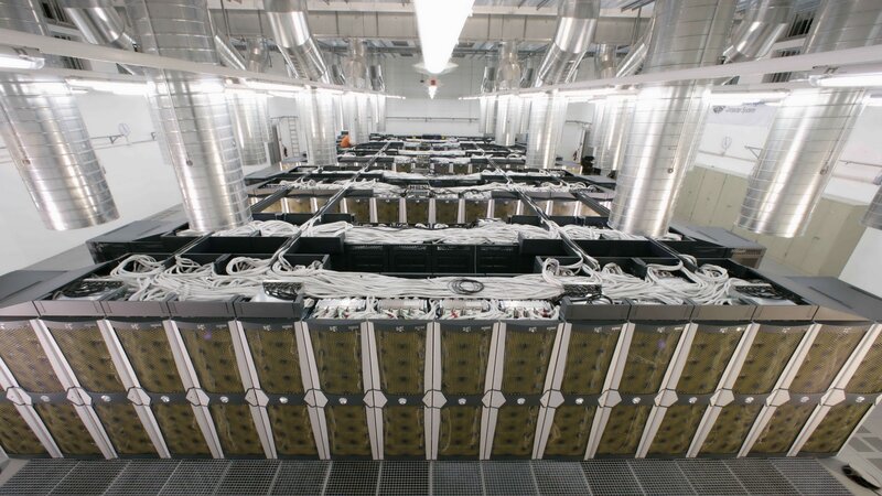 Server Racks in Data Center — White, Technical, Photograph, Cables, Vents