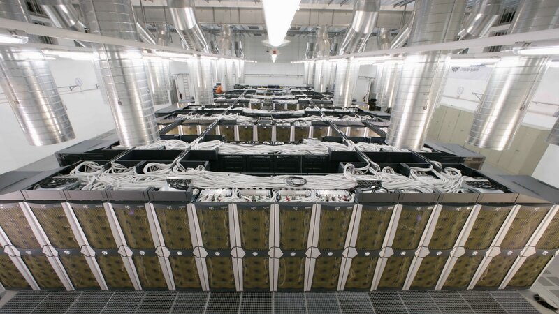 Server Racks in Data Center — White, Technical, Photograph