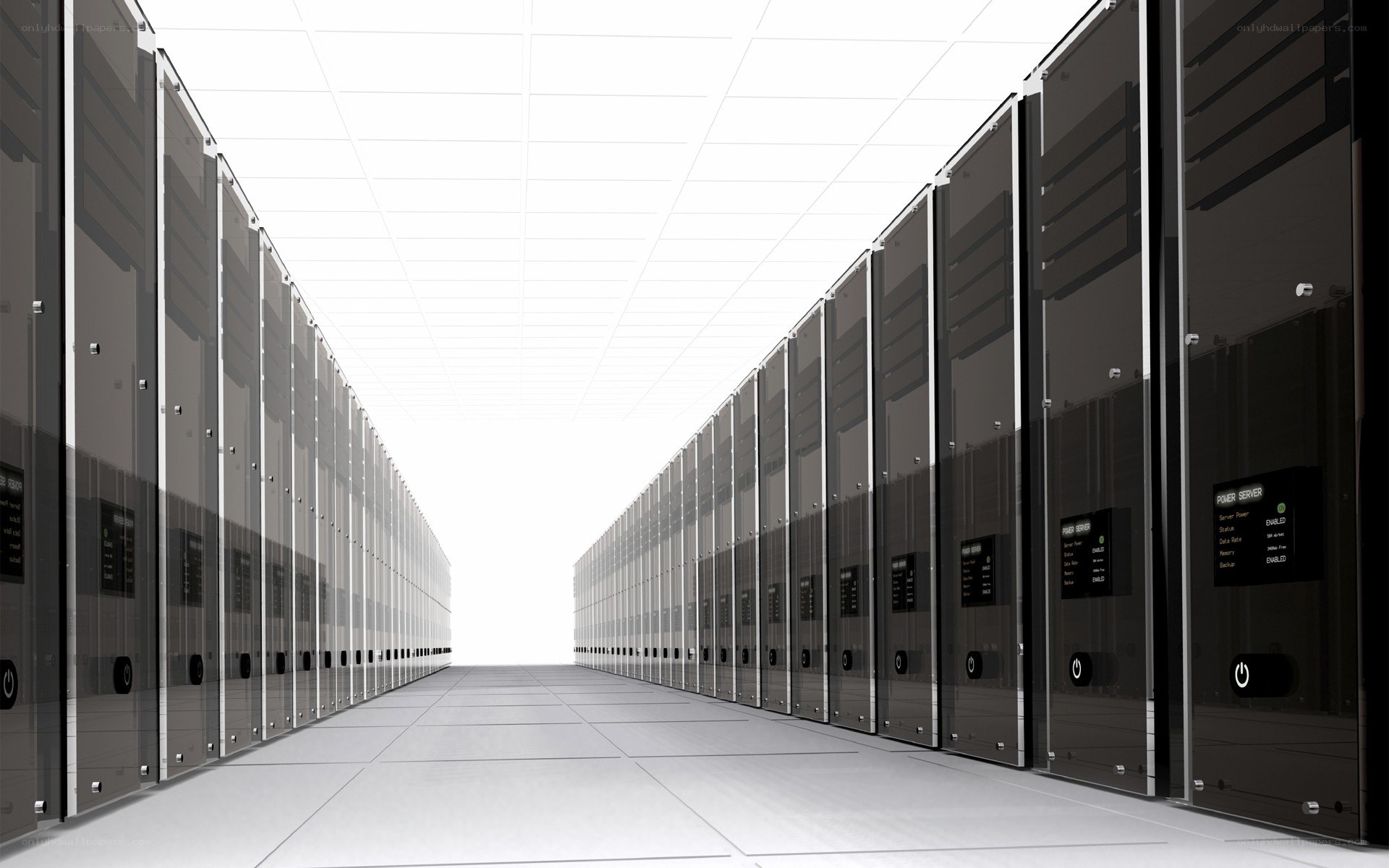 server room aisle