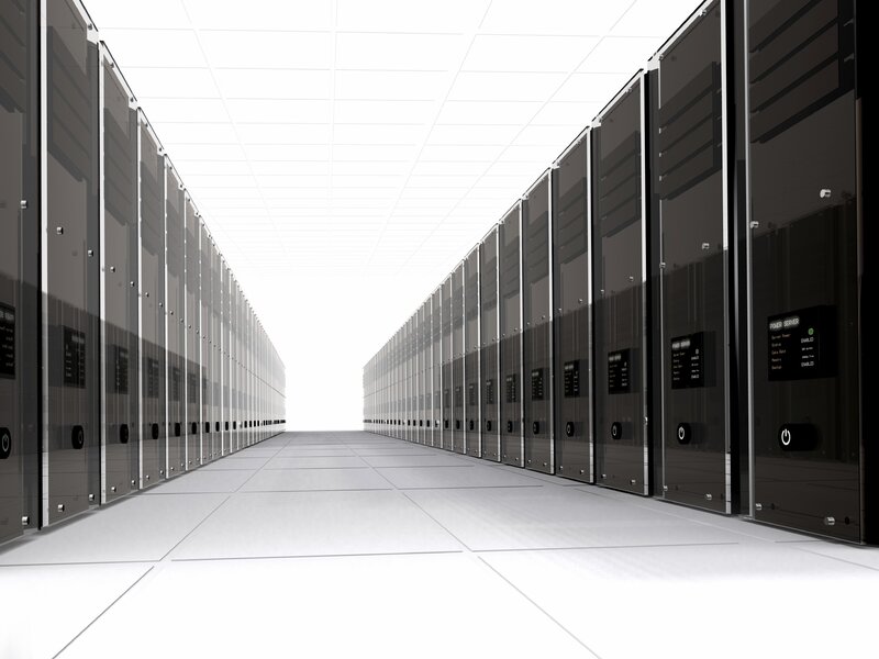 server room aisle