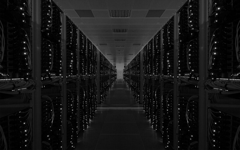 server room corridor