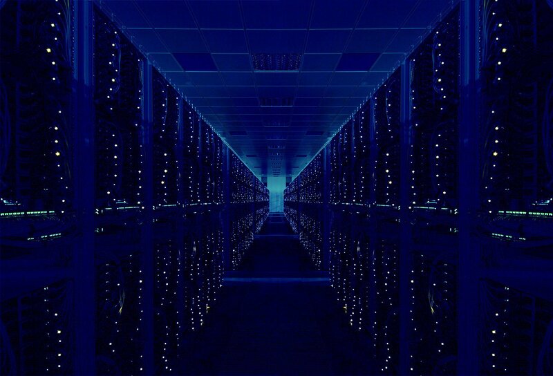 server room corridor